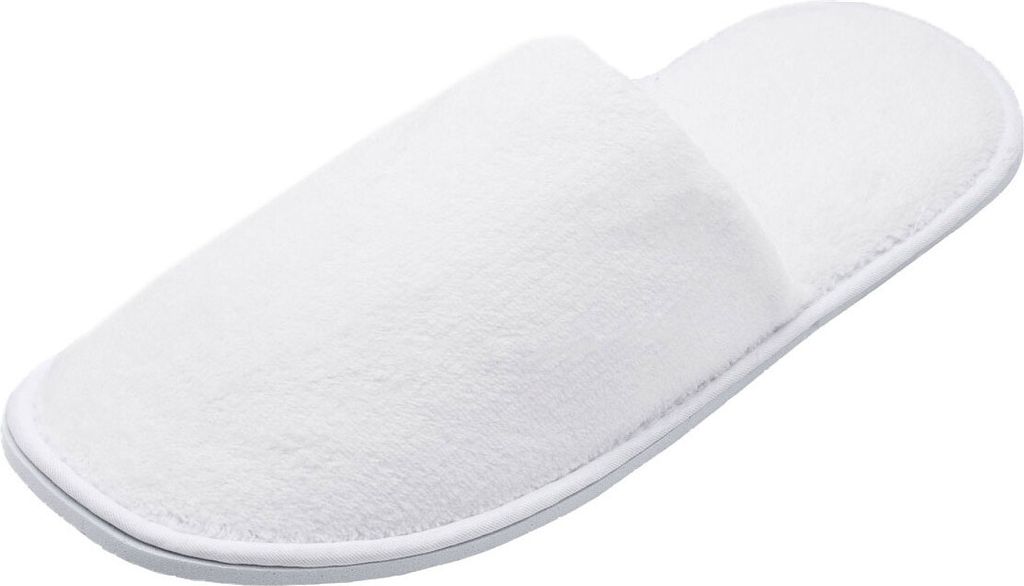 Frottierslipper in weiß, 10er Set, Universalgröße Produktbild 