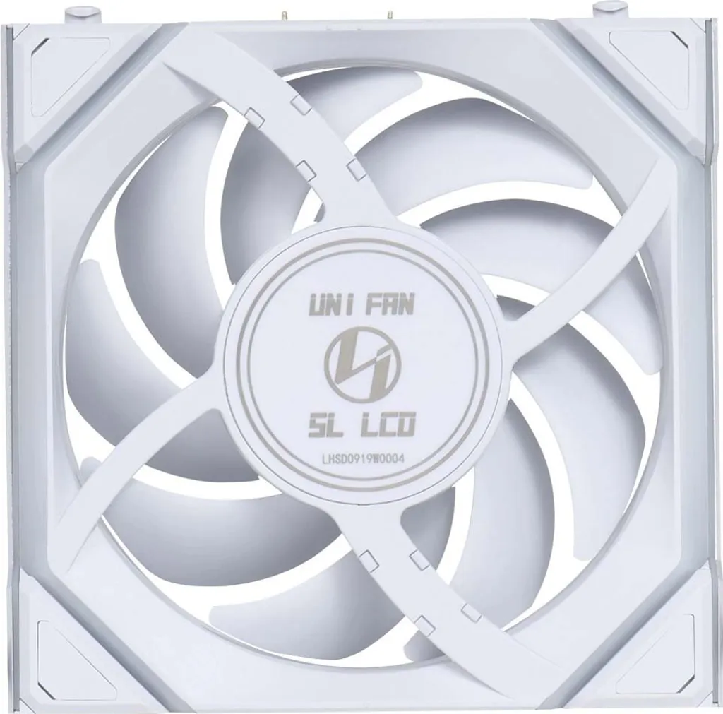 Lian Li UNI FAN SL Wireless LCD 120 Reverse Blade White Ventilateur PC