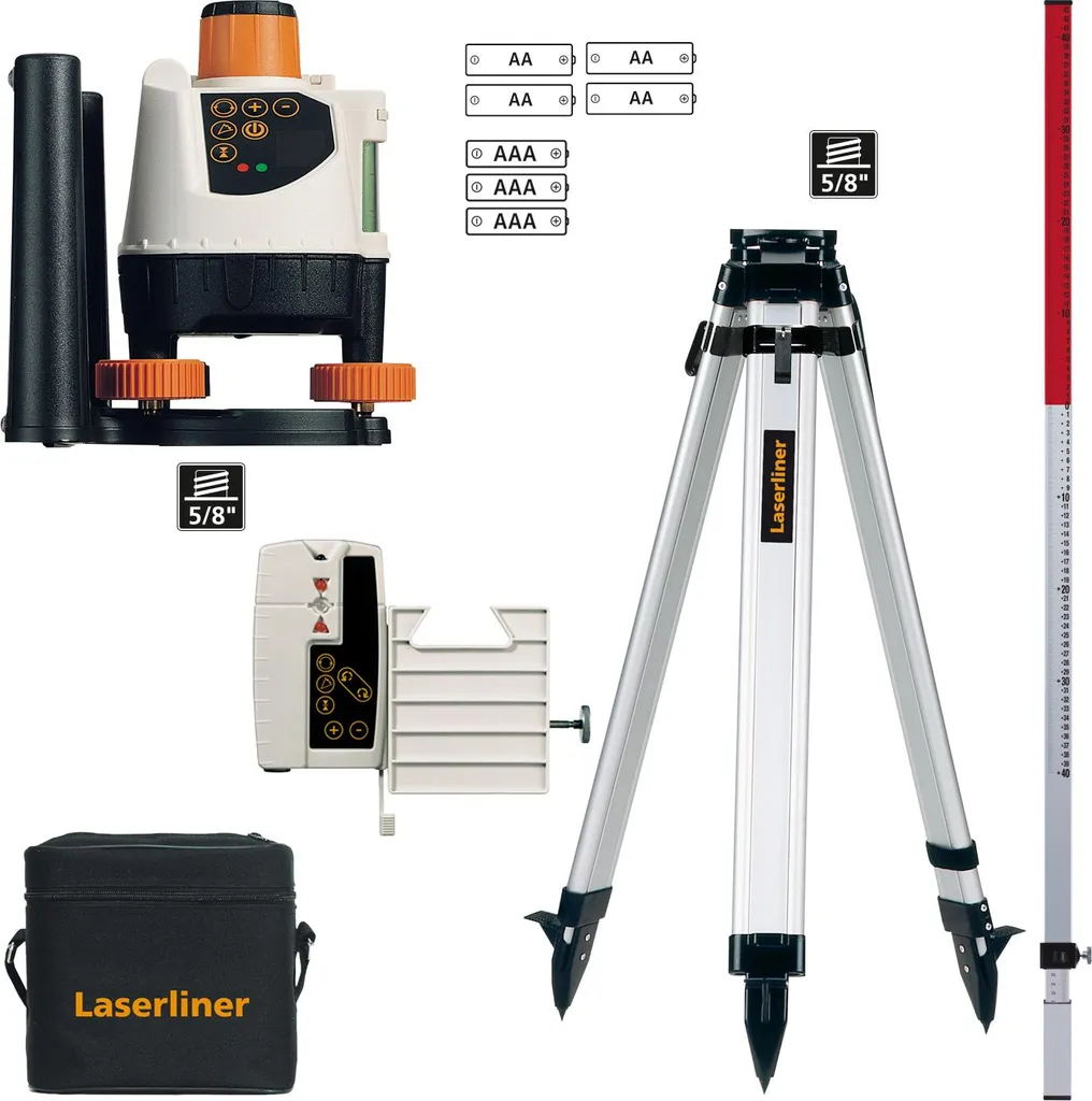 Niveau laser rotatif automatique BeamControl-Master Laserliner 635 nm