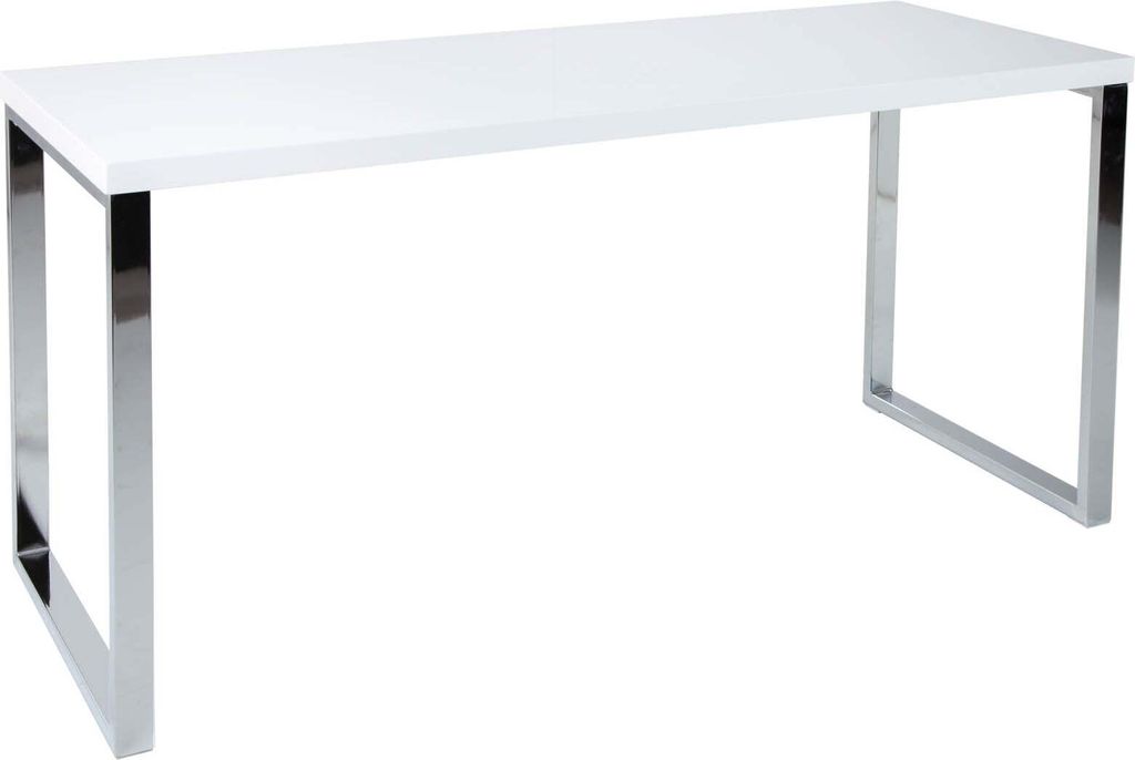 Büroschreibtisch WHITE DESK 160x60cm weiß Produktbild 