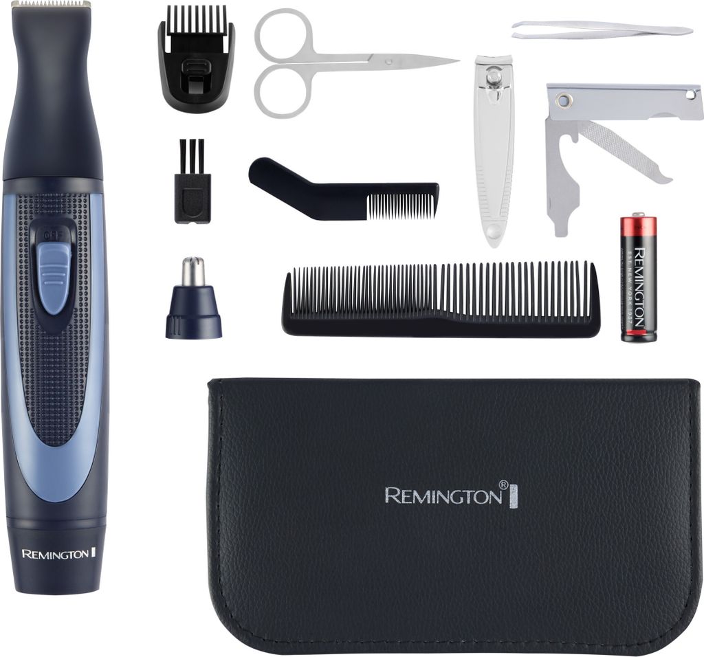 Remington Reiseset Hygiene Etui Reisezubehör 13 teilig Haare Maniküre Pediküre Beard Pflege