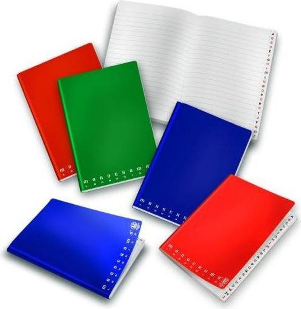 Pigna Monocromo Notizbuch A5 Mehrfarbig