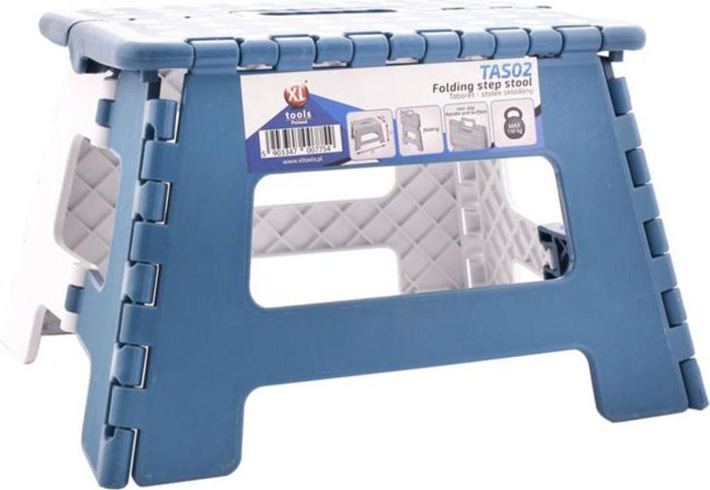 FEINZ | Klapphocker - 31x22x22 cm - Praktisch und platzsparend - Ideal für Werkstatt und Zuhause