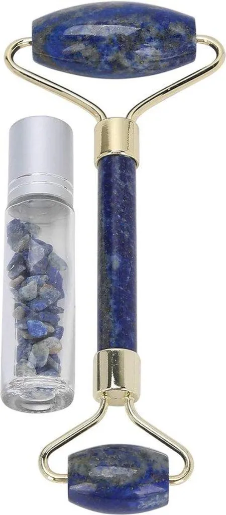 Rouleau jade bleu pour massage drainant et éclat du teint au quotidien