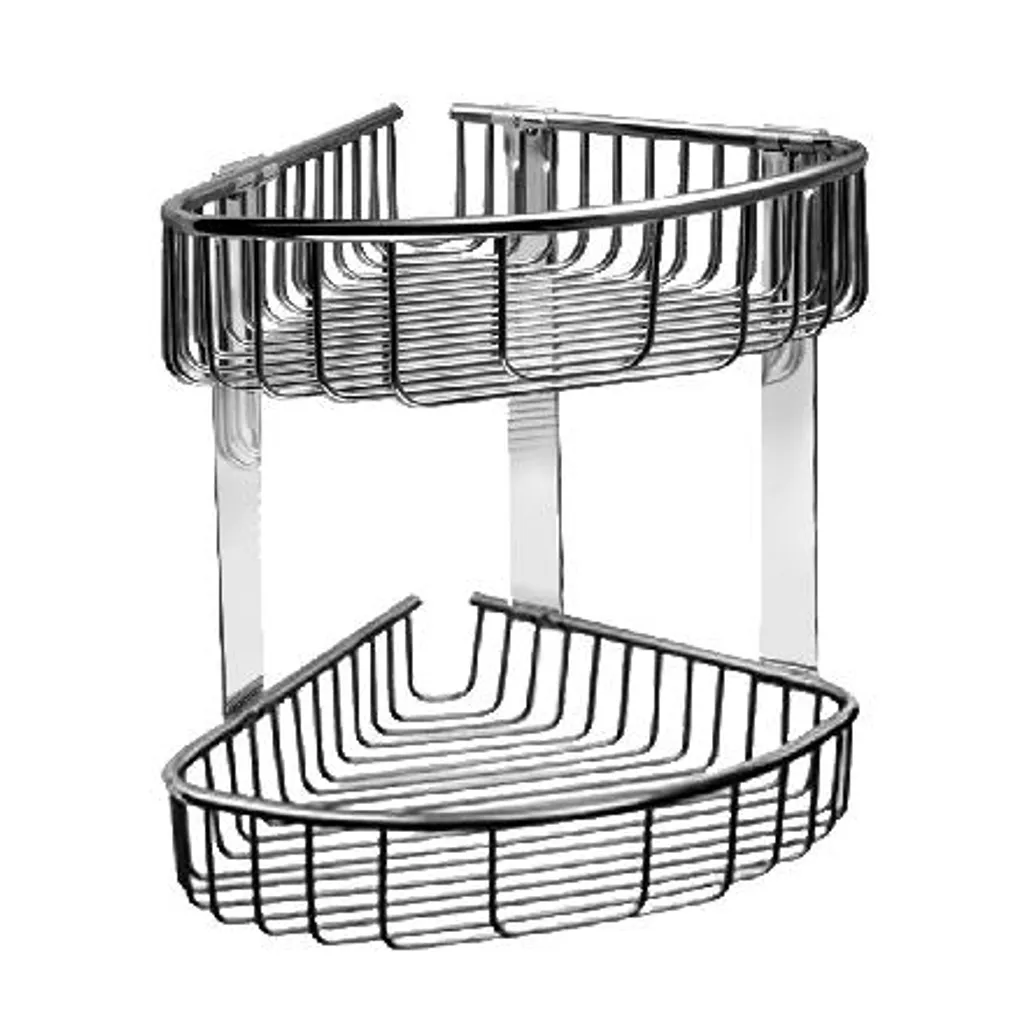 Étagère angle inox anti-rouille SLZD 28 : Fini le désordre en douche