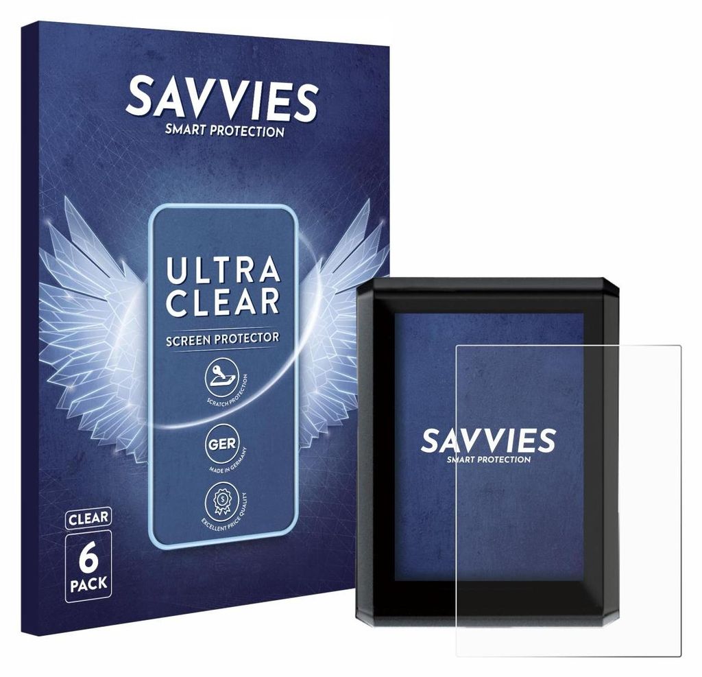 6x Für Shimano SC-EN610 Schutzfolie Savvies Displayschutz Display Schutz Folie Klar Transparent