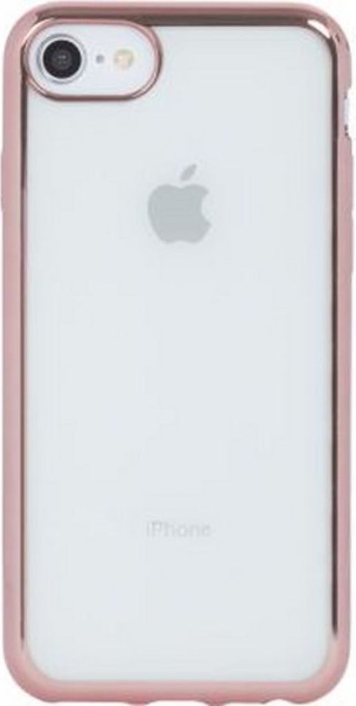 BigBen Connected, Hülle für Apple iPhone 6/7/8/SE20 Goldfarbener Metallumriss, Transparent