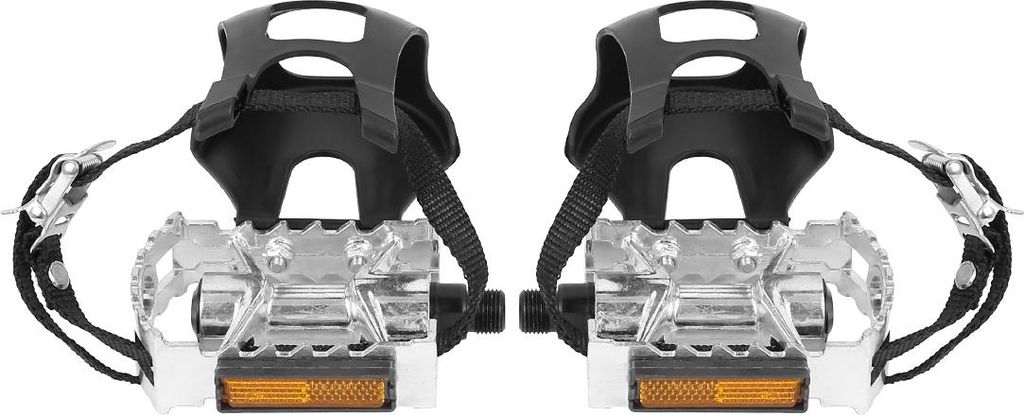 1 Paar Fahrrad Pedal mit Zehe Clip Fußriemen Reflektierende Gürtel