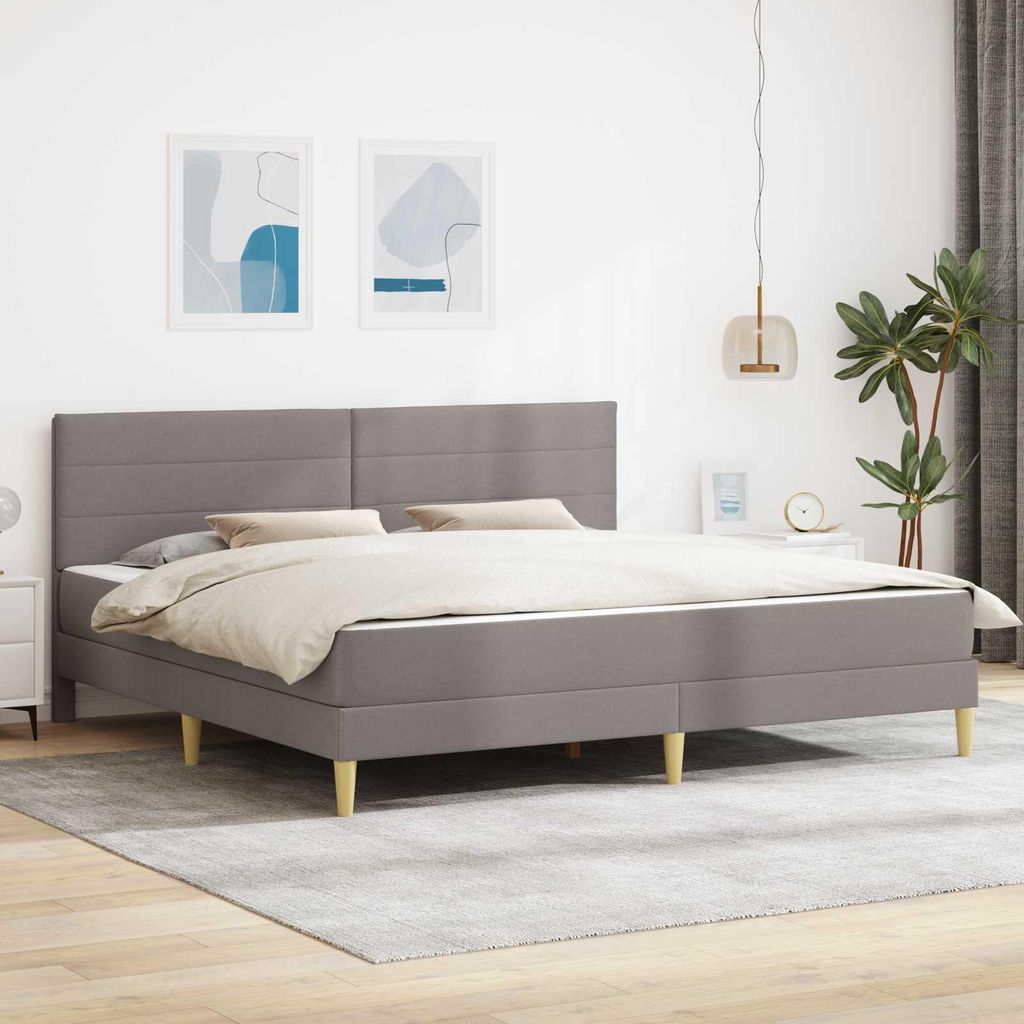 Maison Exclusive - Bettrahmen 200 x 200 cm Taupe