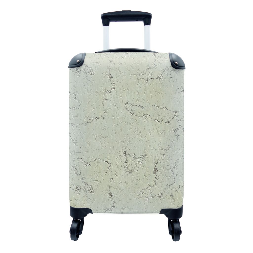 MuchoWow Koffer Handgepäck Trolley Rollkoffer Kleine Reisekoffer mit 4 Rollen - Stein - Industrie - Muster - Cabin Size < 55x40x23 cm & 55x40x20...