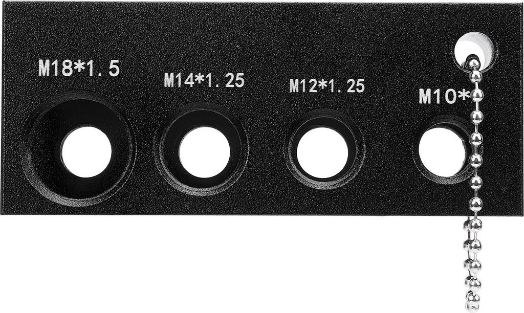 Zündkerzenspalt -Werkzeug Universal 10 mm 12 mm 14 mm 16 mm Lungenverstellung mit 32 Klingen schwarz
