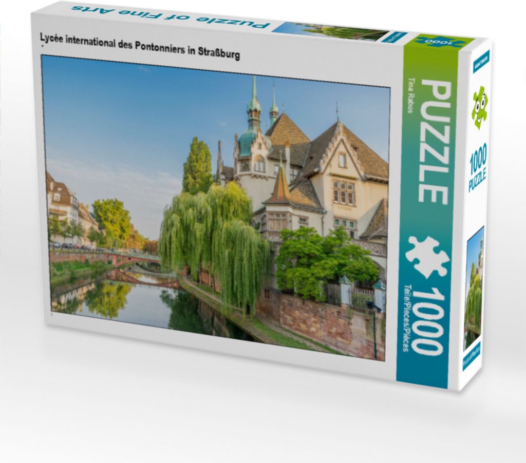 CALVENDO Puzzle Lycée international des Pontonniers in Straßburg 1000 Teile Puzzle quer | 1000 Teile Lege-Größe 64x48cm Foto-Puzzle für glück...