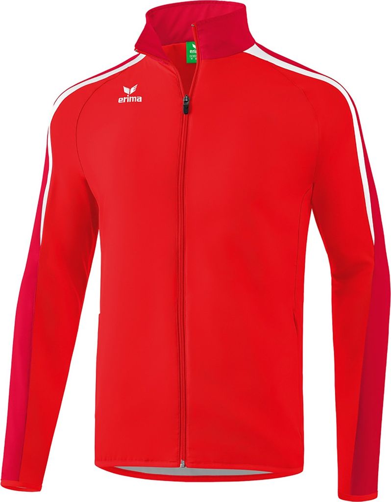 Erima Fußball Handball Liga 2.0 Präsentationsjacke Herren Sport Jacke rot weiß Gr XXL