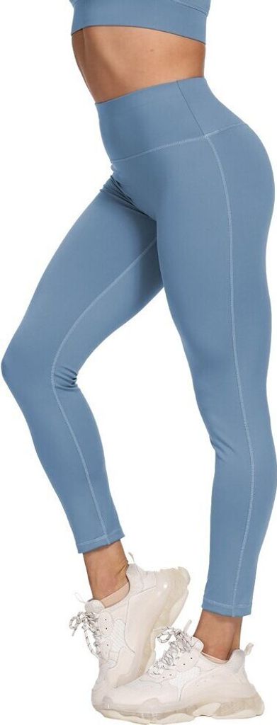 Yoga Sporty Long Damen Leggings Blau, S