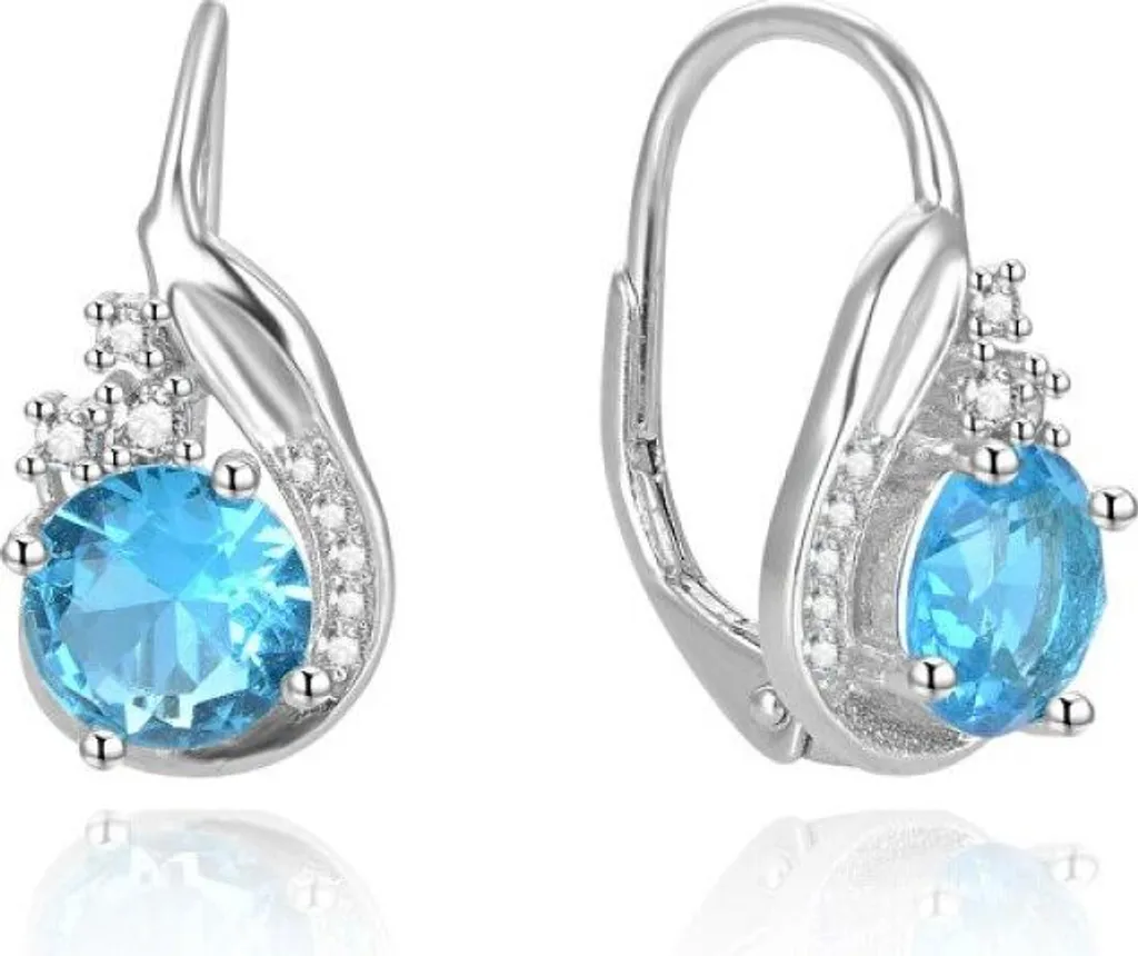 Orecchini In Argento 925 Con Zircone – Tondi, 6 Mm, A Bottone, Per Donna, Anallergici, Con Scatola Regalo - 2