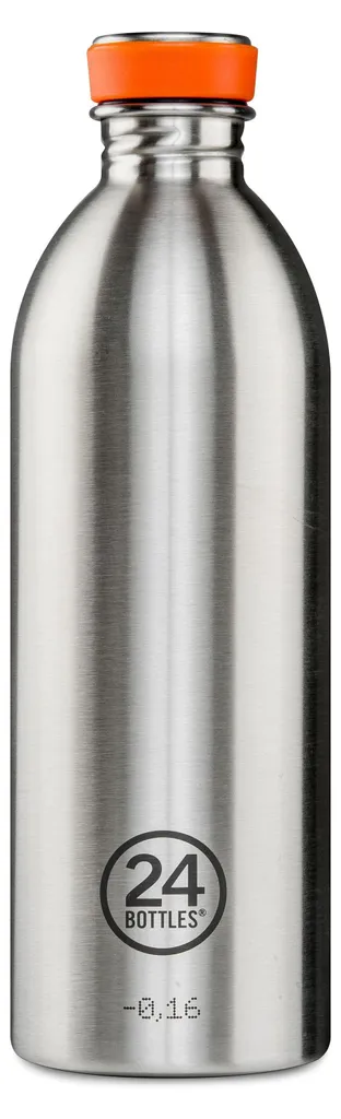 Gourde Inox 1l Anti-fuite 24Bottles Brushed Steel Légère et Robuste