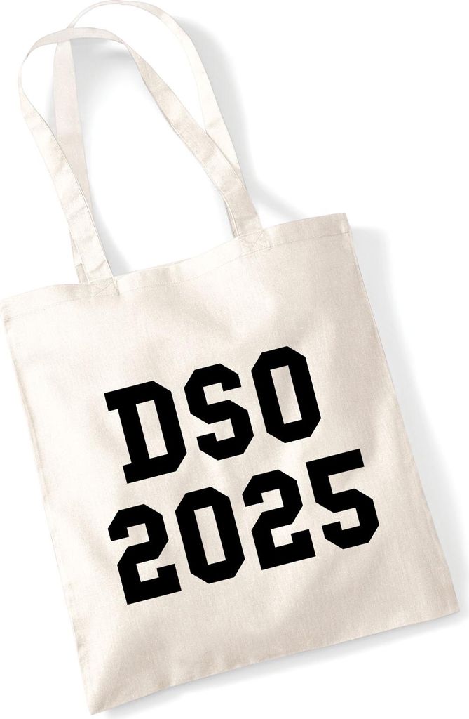 Huuraa Jutebeutel DSO 2025 Abschluss Belgien (ndl.) 10 Liter Natural Baumwolle Tasche Geschenkidee