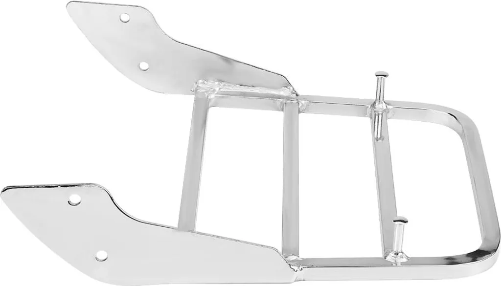 Sissy Bar Moto Robuste et Facile à Installer - Support Arrière Chromé - 2