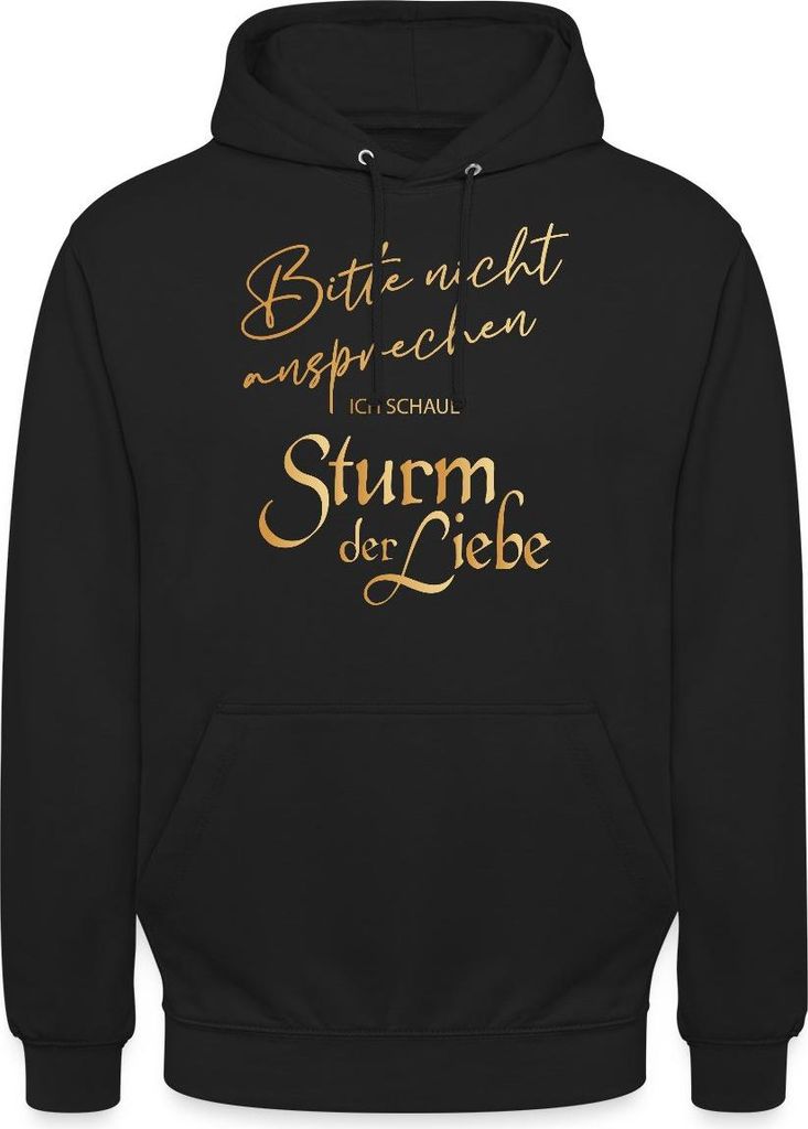 Spreadshirt Sturm Der Liebe Bitte Nicht Ansprechen Lustiger Spruch Uni Hoodie, XXL, Schwarz