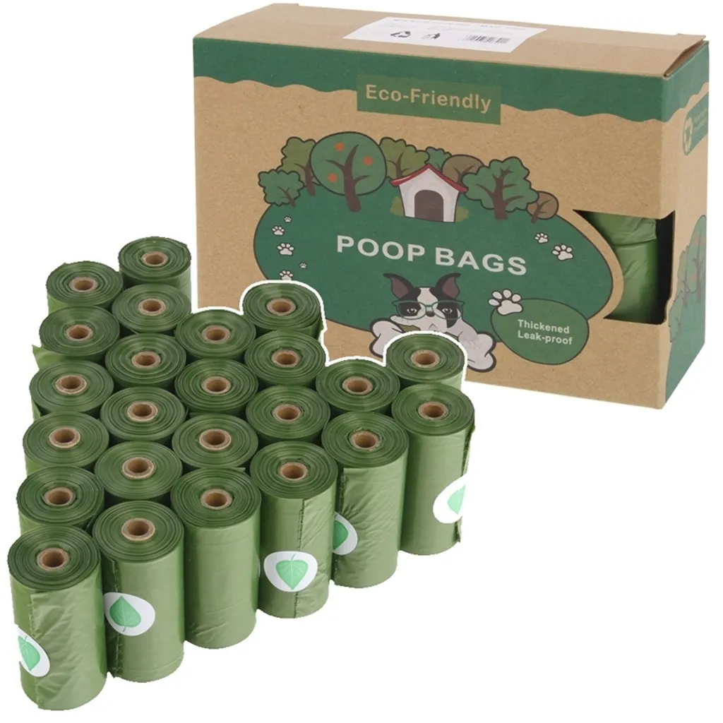 Sacs déjections canines biodégradables sans fuites - Pack de 24 rlx