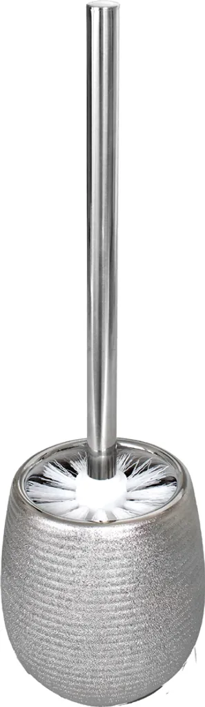Brosse WC Peggy Perfect 20664 en céramique argentée avec son pot rond
