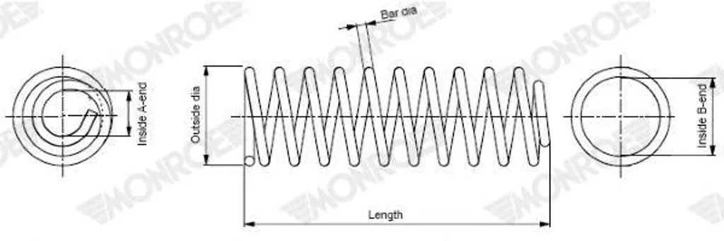 Ressort de suspension avant pour Sonata : Restaurez le confort Monroe SP4097