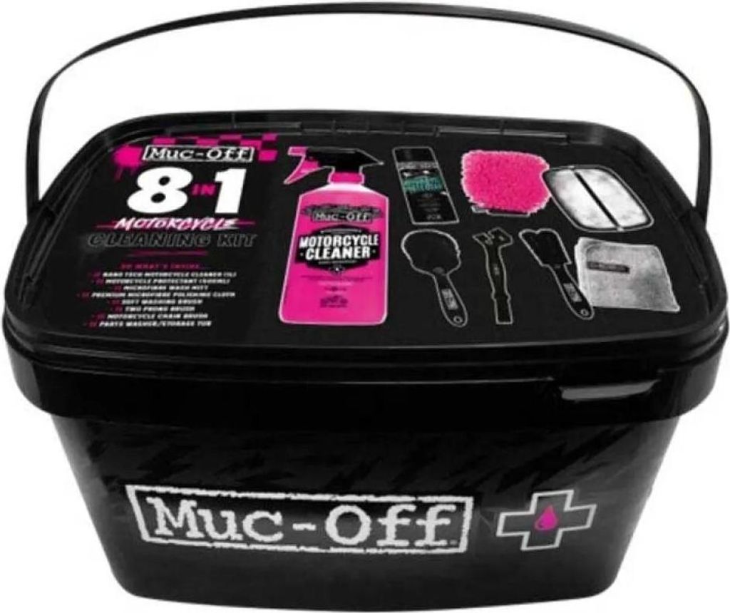 MUC-OFF 8 in 1 Motorrad-Reinigungsset Produktbild 
