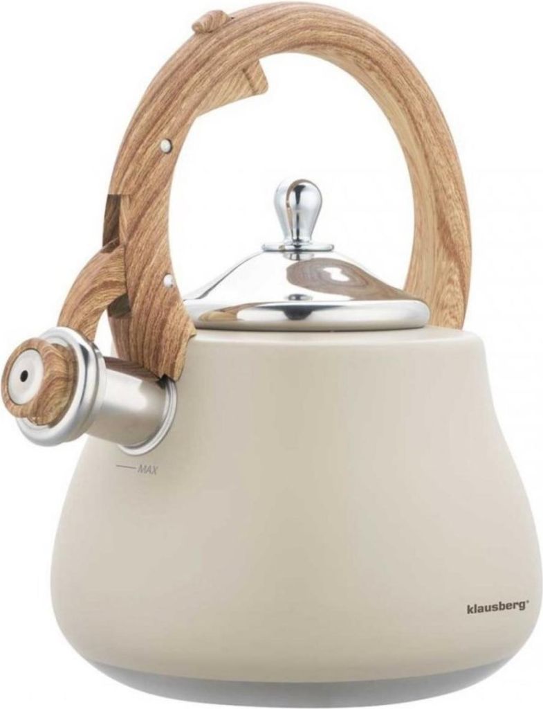 KLAUSBERG Wasserkocher KB-7919 2,8L Beige Edelstahl