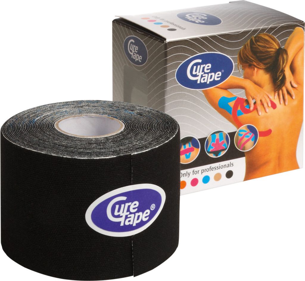 Cure Tape, 5 m x 5 cm, wasserfest, schwarz Produktbild 