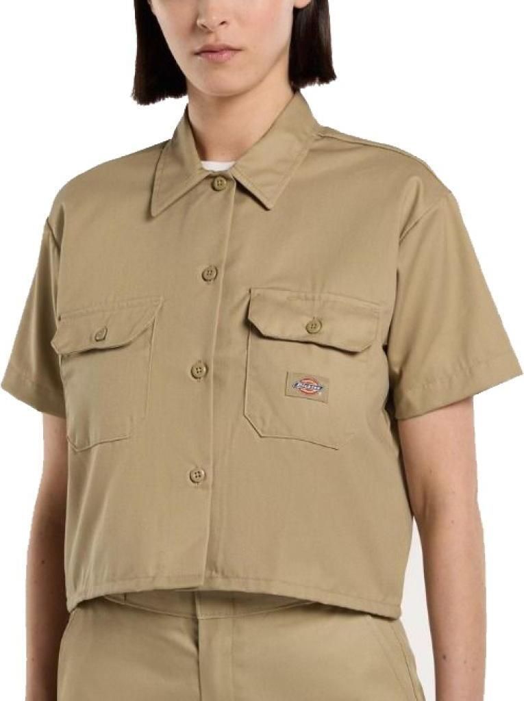 DICKIES WORK SHIRT CROPPED Grün