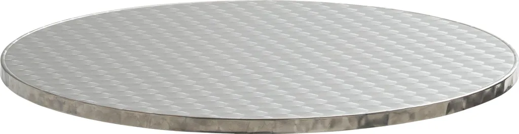 Piano Tavolo Rotondo Oviala Brixton 60 cm Acciaio Inox Esterno