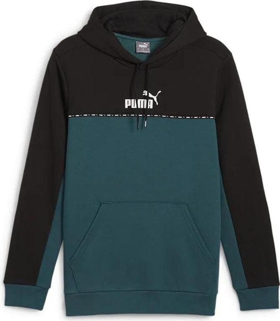 Puma Ess Block X Tape Kapuzenpullover Blau,Schwarz S Herren Blau,Schwarz S