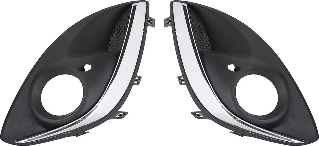 Enjoliveur de Grille de Pare-chocs Chrome pour Opel Corsa D pack de 2