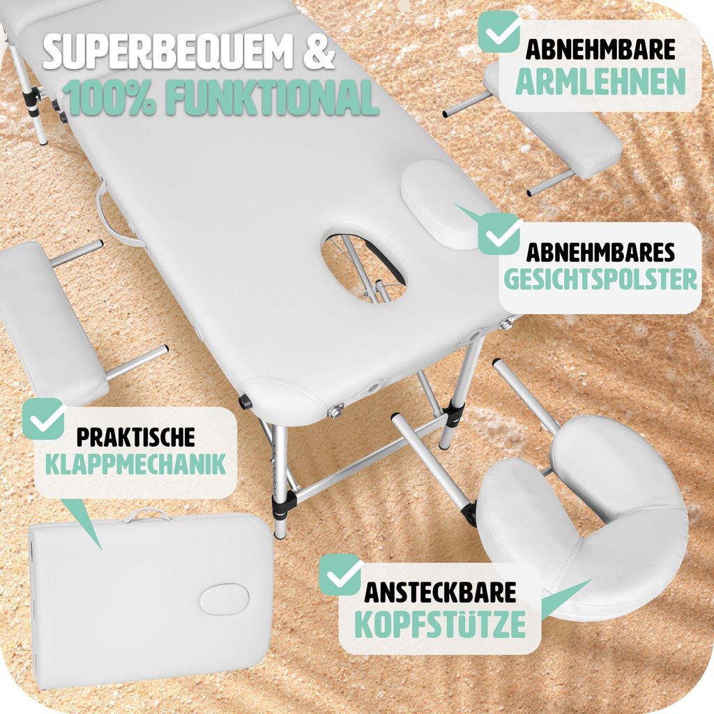 3zónový masážní stůl šířka 61 cm, čalounění 5 cm 210 x 95 x Obrázek produktu 14