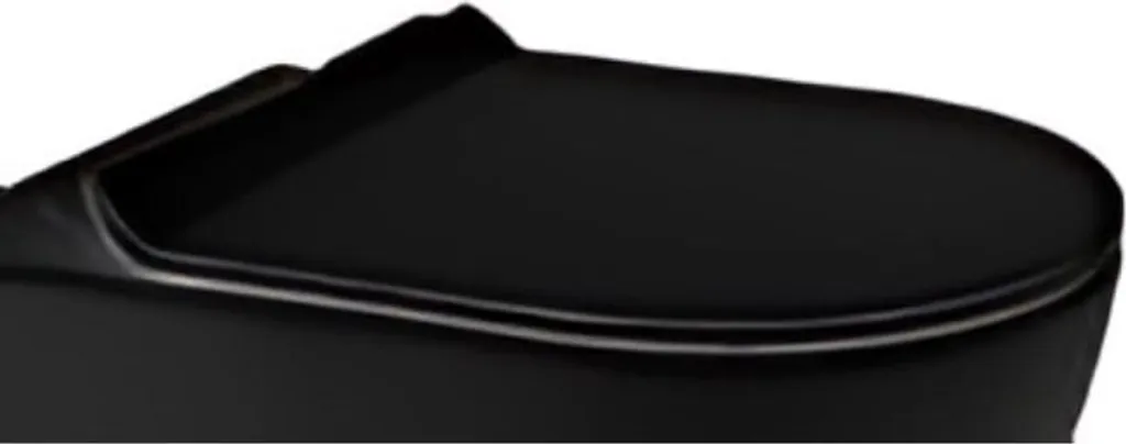 OFFERTA Copriwater Nero Opaco T-COVER | Sedile WC Plastica Universale