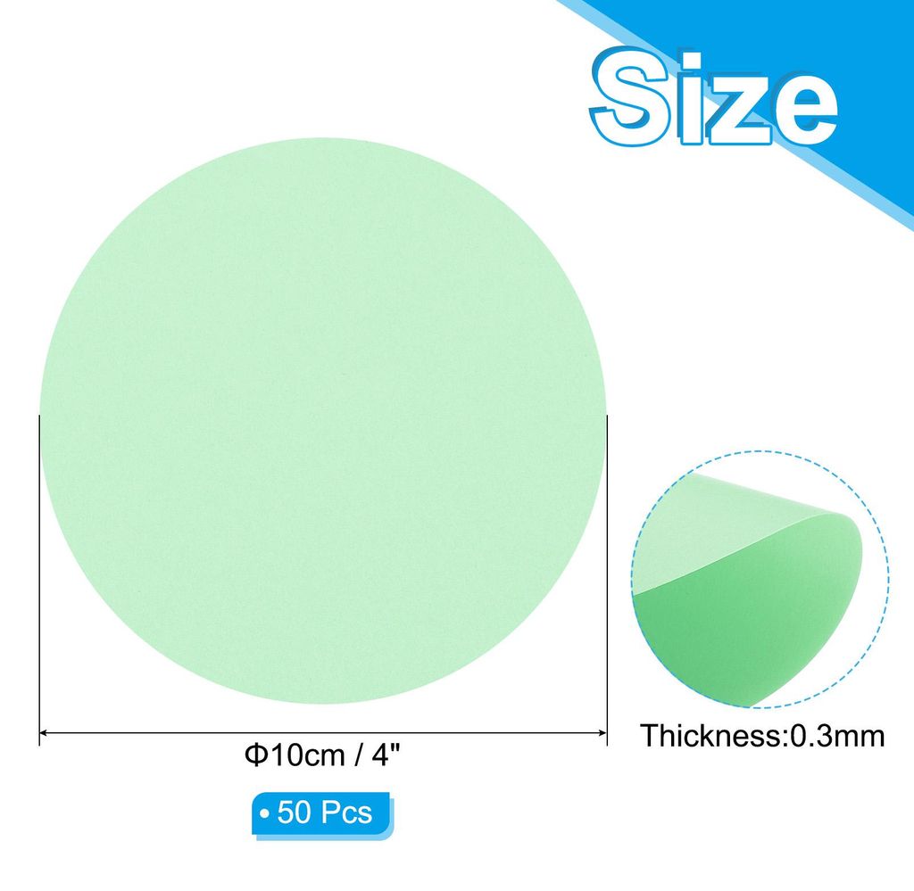 4 Zoll Kreis Karton, 50 Stš¹ck runde Form Ausschnitte Papier dickes Karton Untersetzer fš¹r DIY Bastelprojekte Klassenzimmer Pinnwanddekoration...