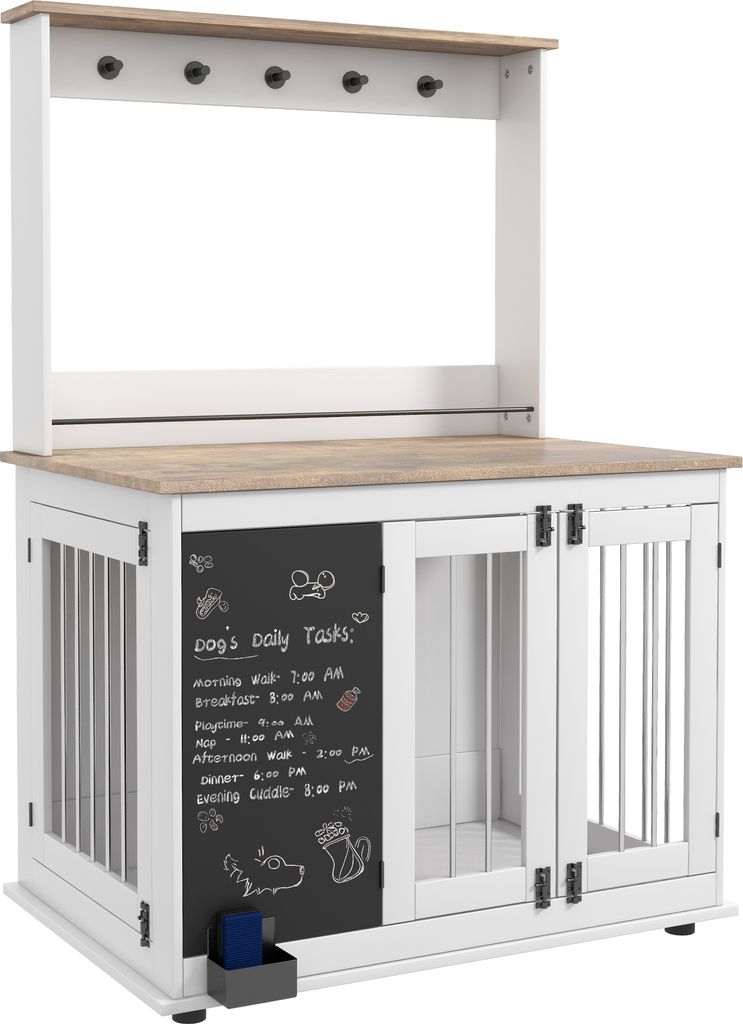 PawHut klec pro psy do domácnosti, box pro psy se 3 dvířky, Obrázek produktu 1