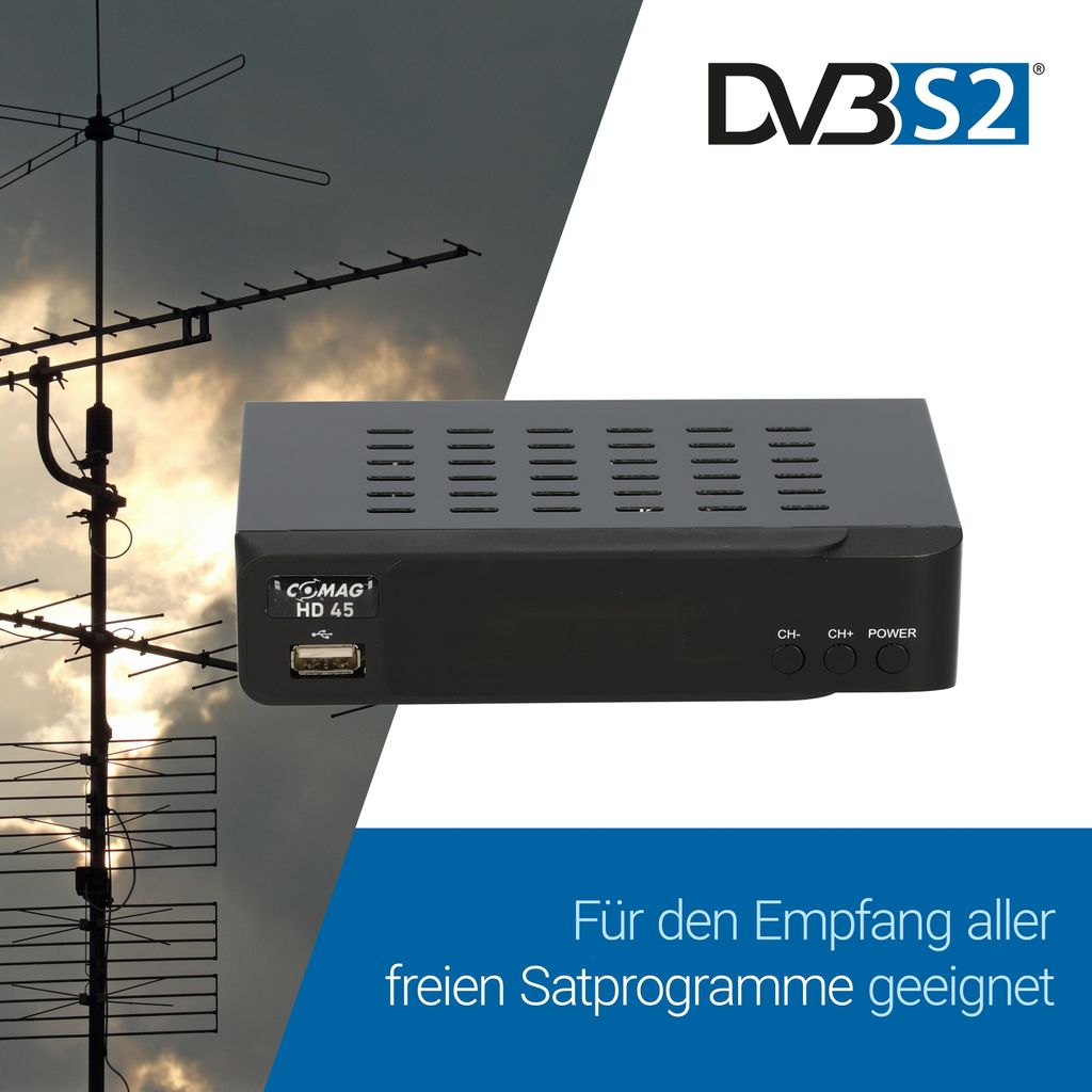 Comag HD45 DVB-S2 Full HD Satellitenreceiver, HDMI & Scart Produktbild 12