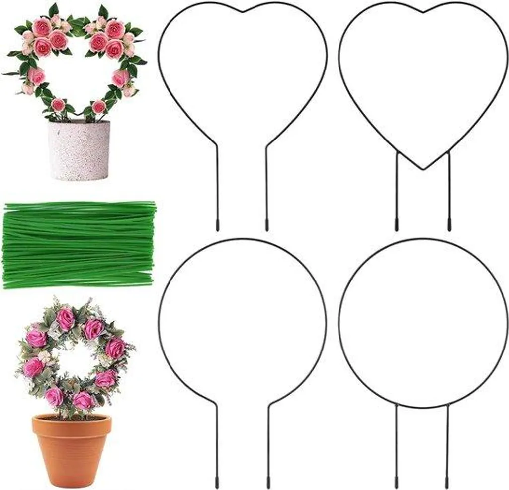 Évitez l'affaissement de vos plantes avec ces 4 tuteurs en métal solide