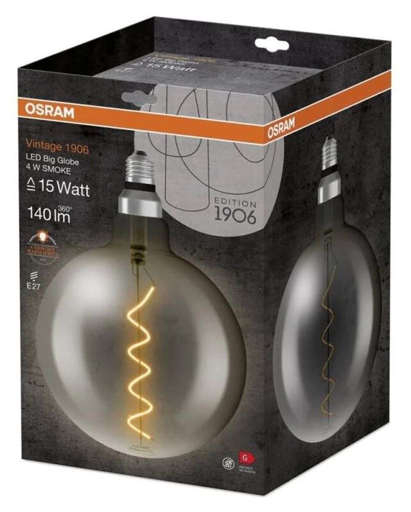OSRAM Retro LED žárovka (velká) E27 4W, 140lm, 1800K Obrázek produktu 