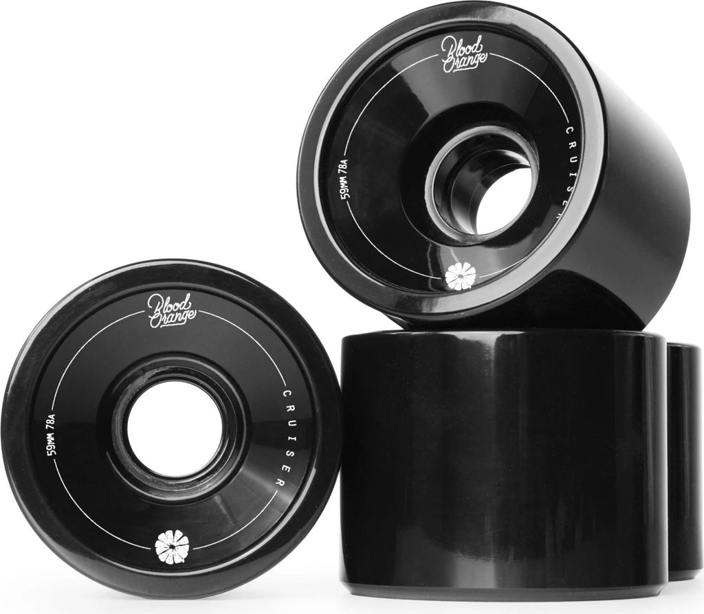 Roues Skateboard - Cruiser - 59 mm 78a - Noir - Blood Image du produit 