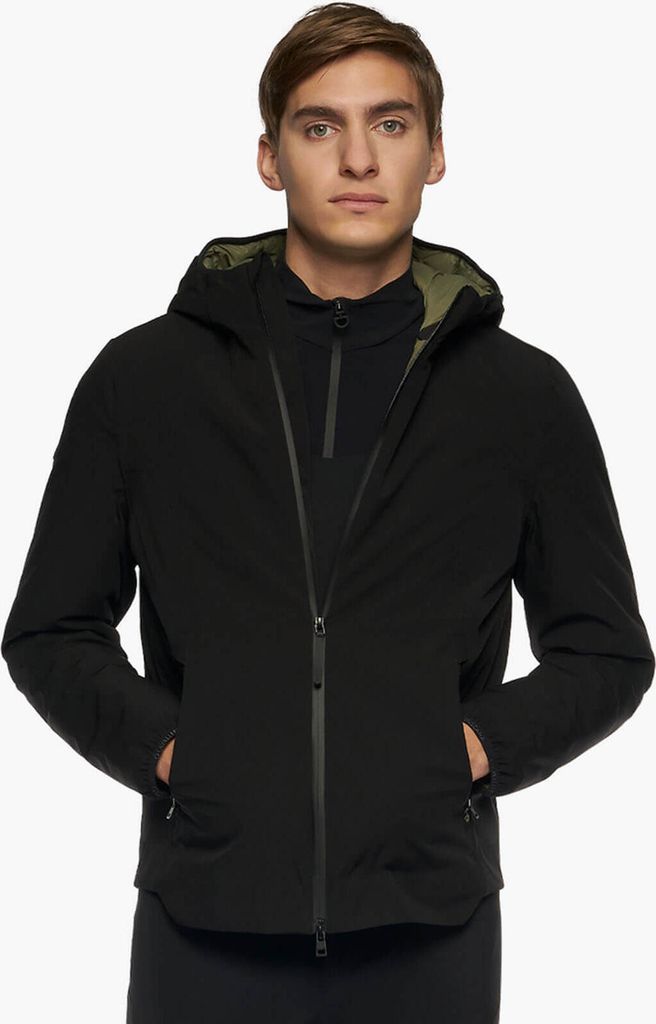 Cavalleria Toscana Jacke Herren Hooded Performance Shell Jacket HW 2022 Softshelljacke Black S