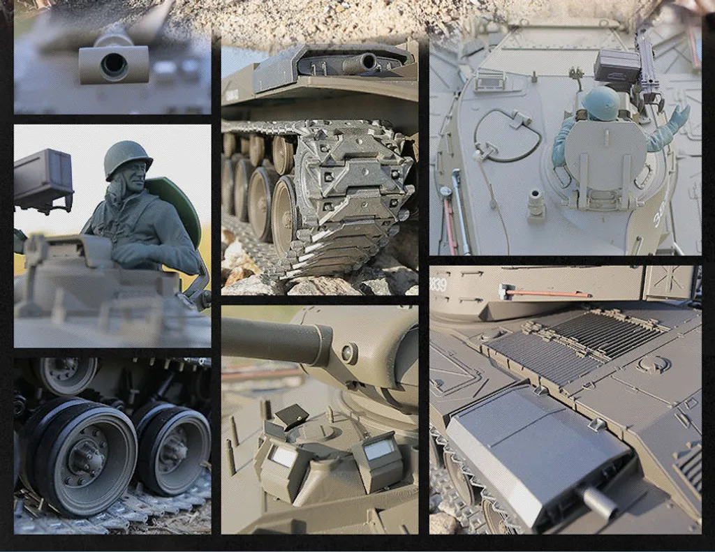 Char Militaire Infrarouge M41 A3 1:16 idéal pour Simulation de Combat