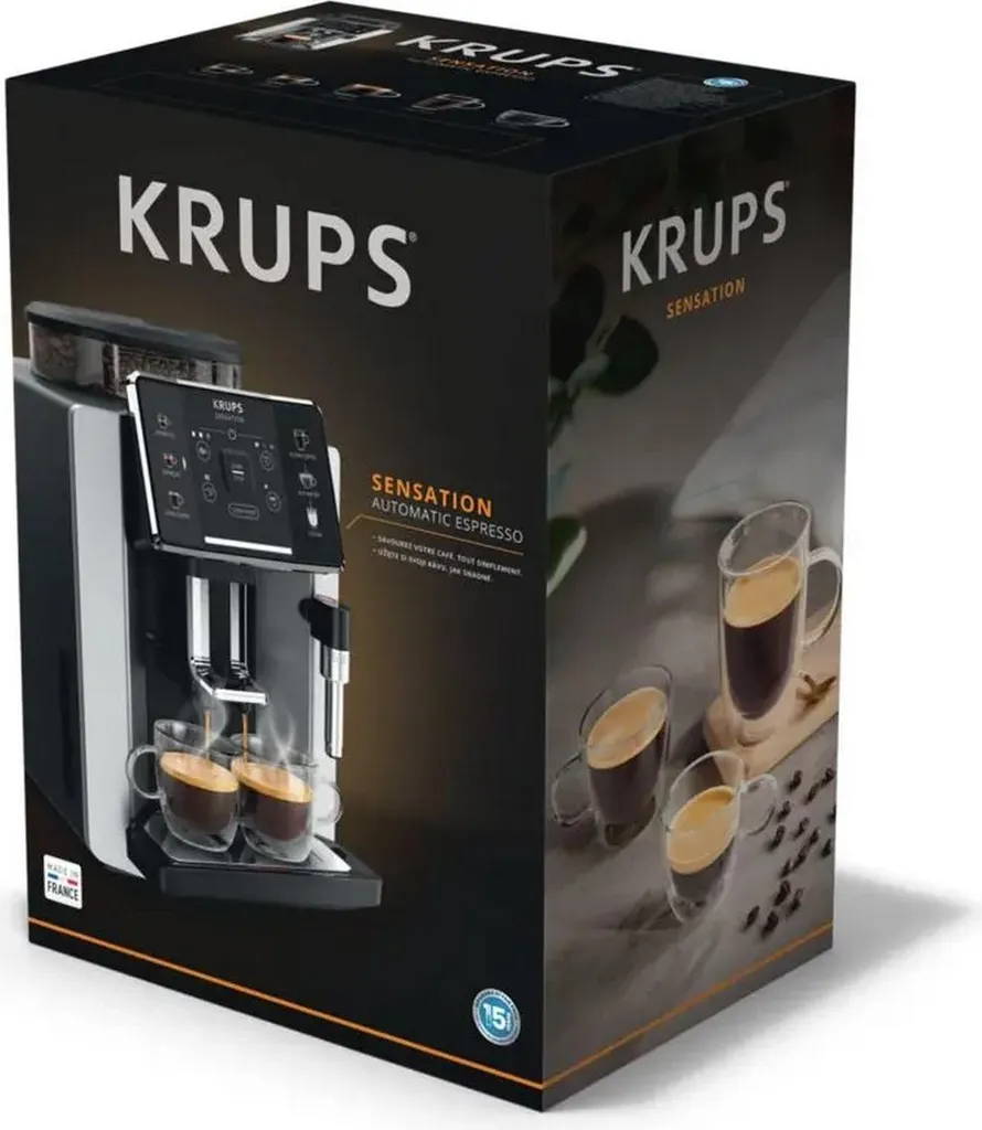 Machine à Café à Grain Automatique Krups Sensation EA910A10 Compacte - 10