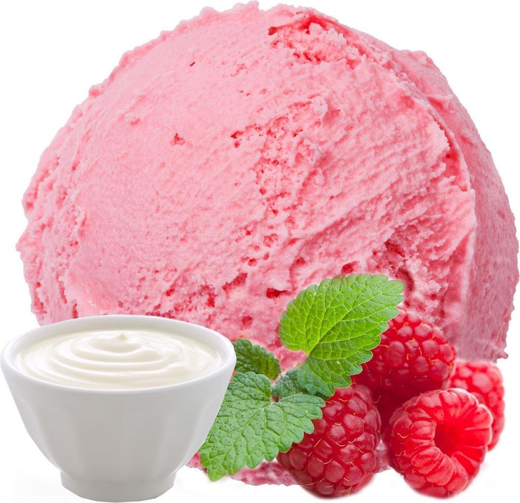 Gino Gelati Joghurt Himbeere Proteineis Pulver – Gesunder Protein-Snack mit natürlichem Geschmack (100 Kg)