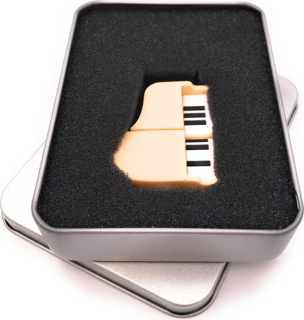 Pianoforte a Coda Bianco Onwomania Chiavetta USB 32GB 3.0 Regalo