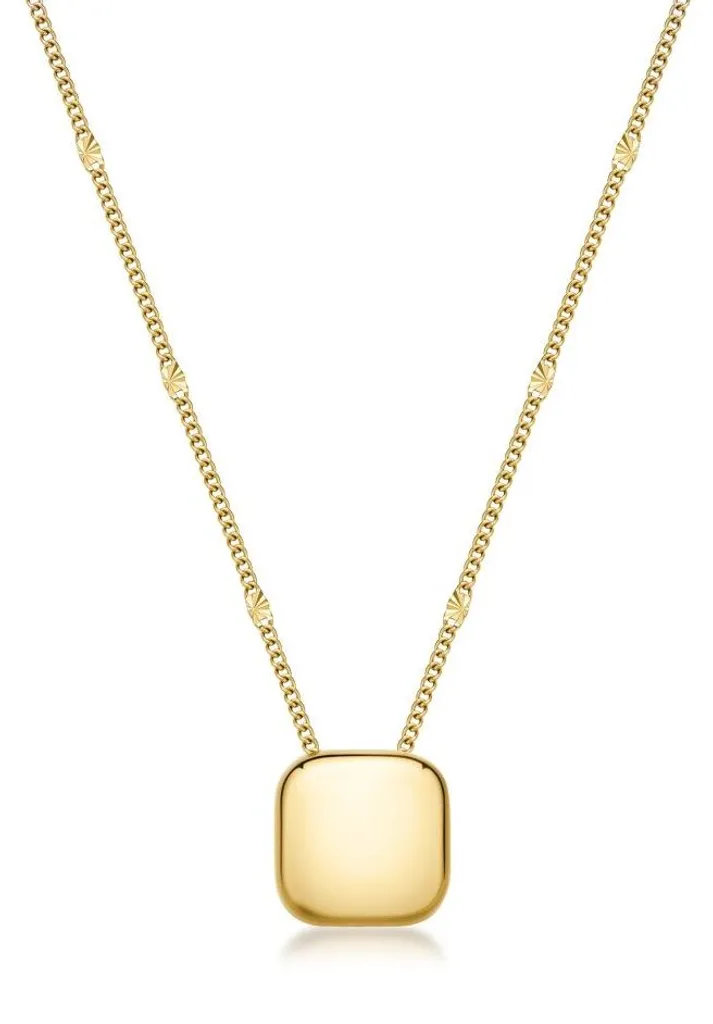 Collier Muse BUE02 plaqué or : bijou durable qui ne noircit pas