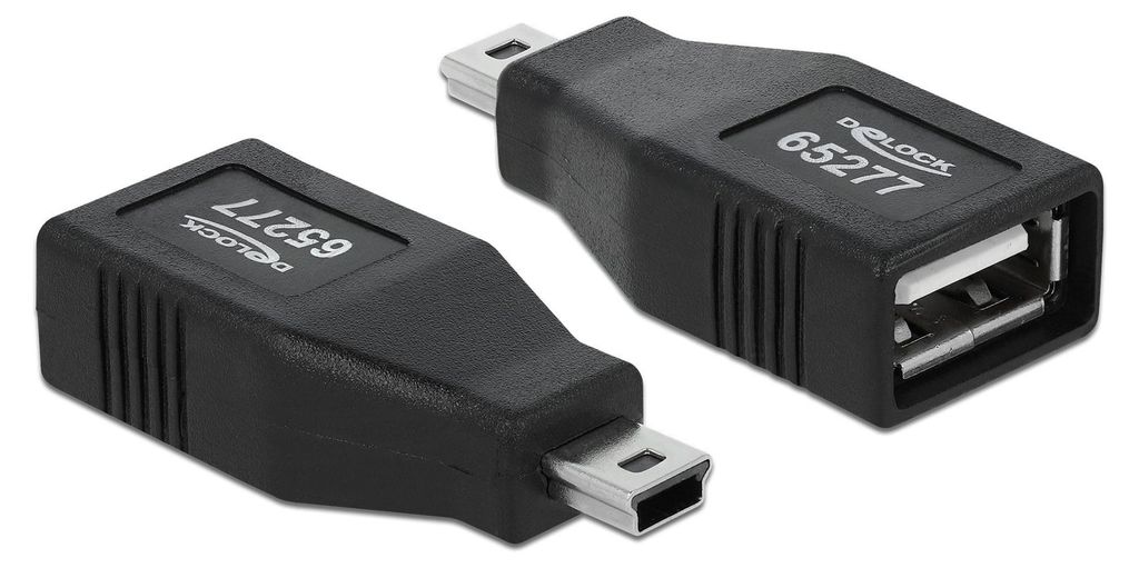 Delock USB adapter - USB-Adapter - USB (W) zu mini-USB Typ Produktbild 