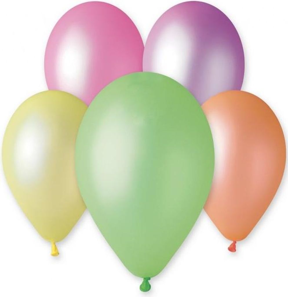 Neon-Fluor-Luftballons MIX Bunt 13 Zoll 10 Stk.