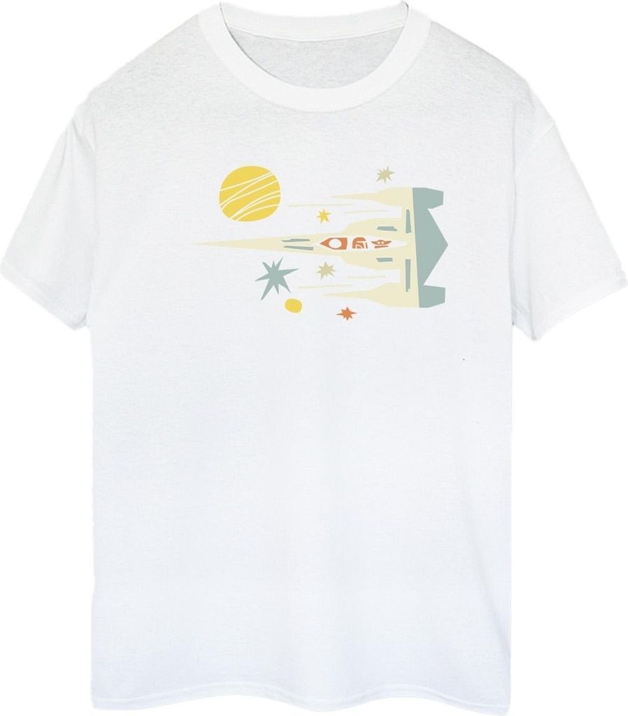 Star Wars - "The Mandalorian" T-Shirt für Damen BI45959 (S) (Weiß)
